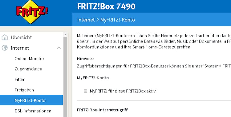 fritzbox 7141 vpn