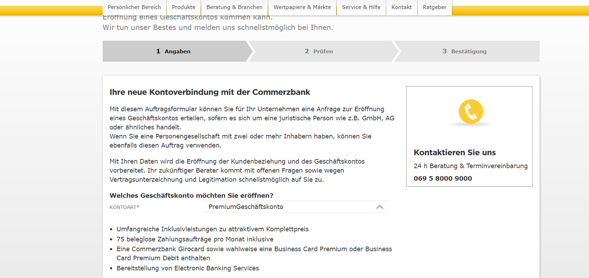 Commerzbank Geschäftskonto Test | EXPERTE.de