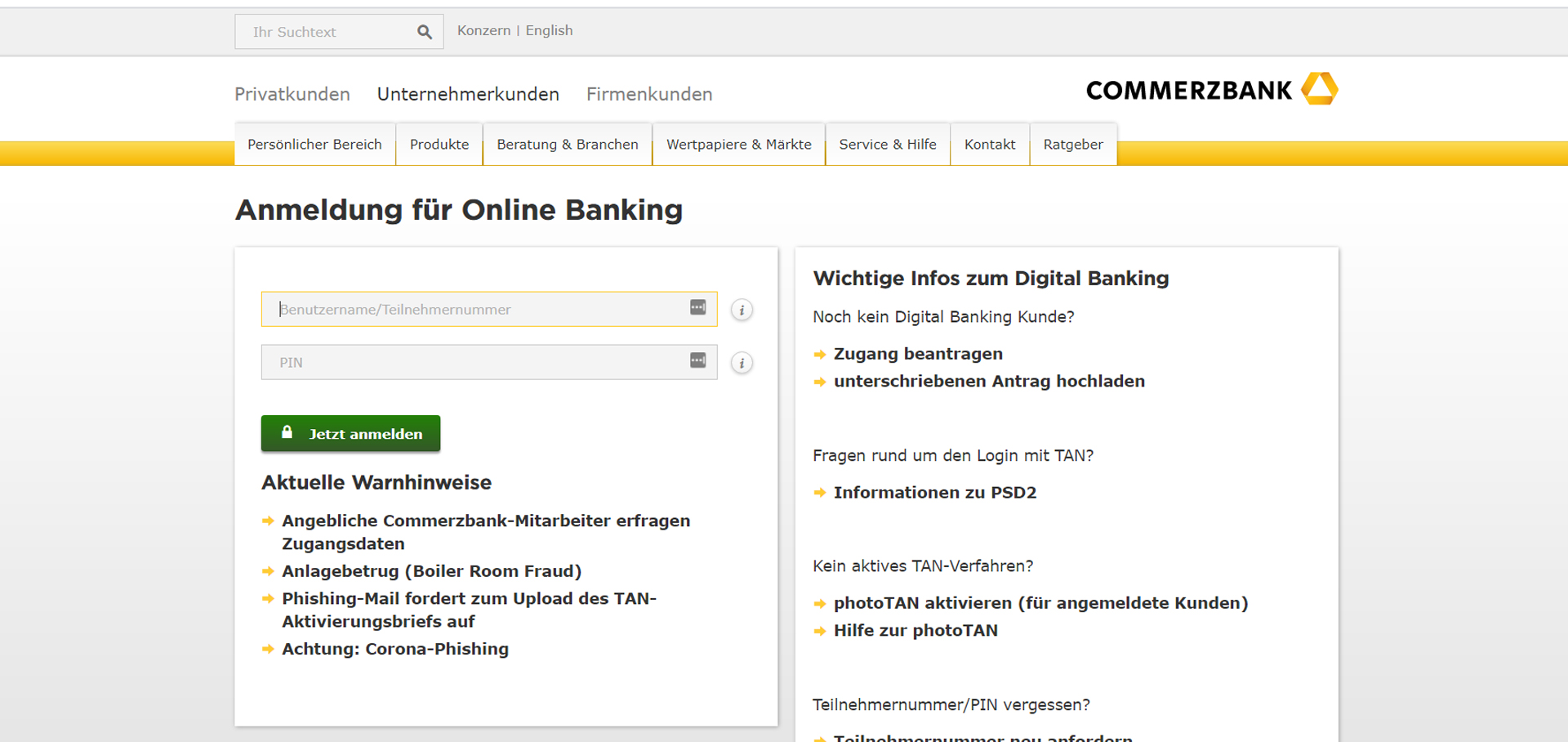 Commerzbank Geschäftskonto Test | EXPERTE.de