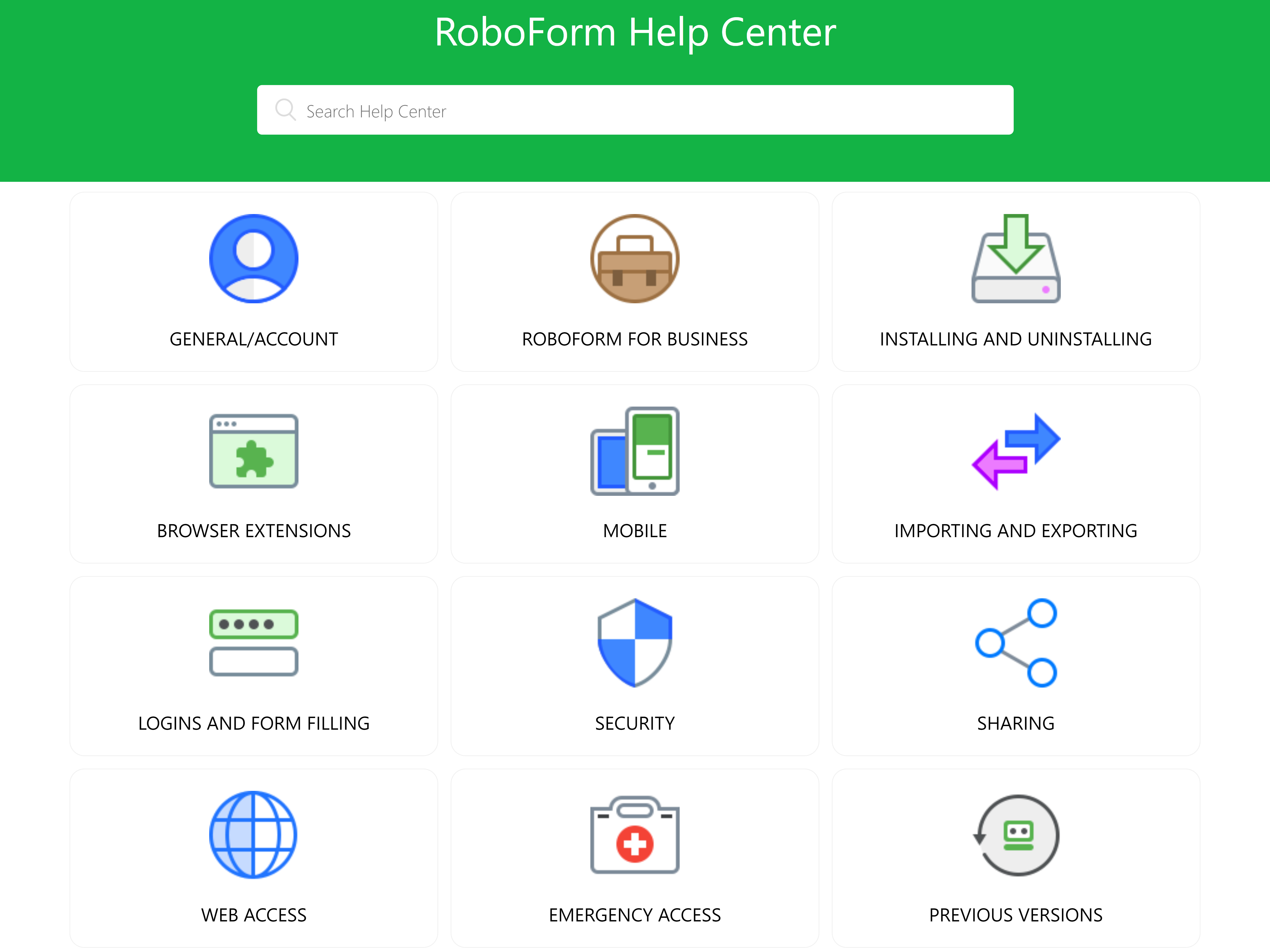roboform online everywhere retrieve user data