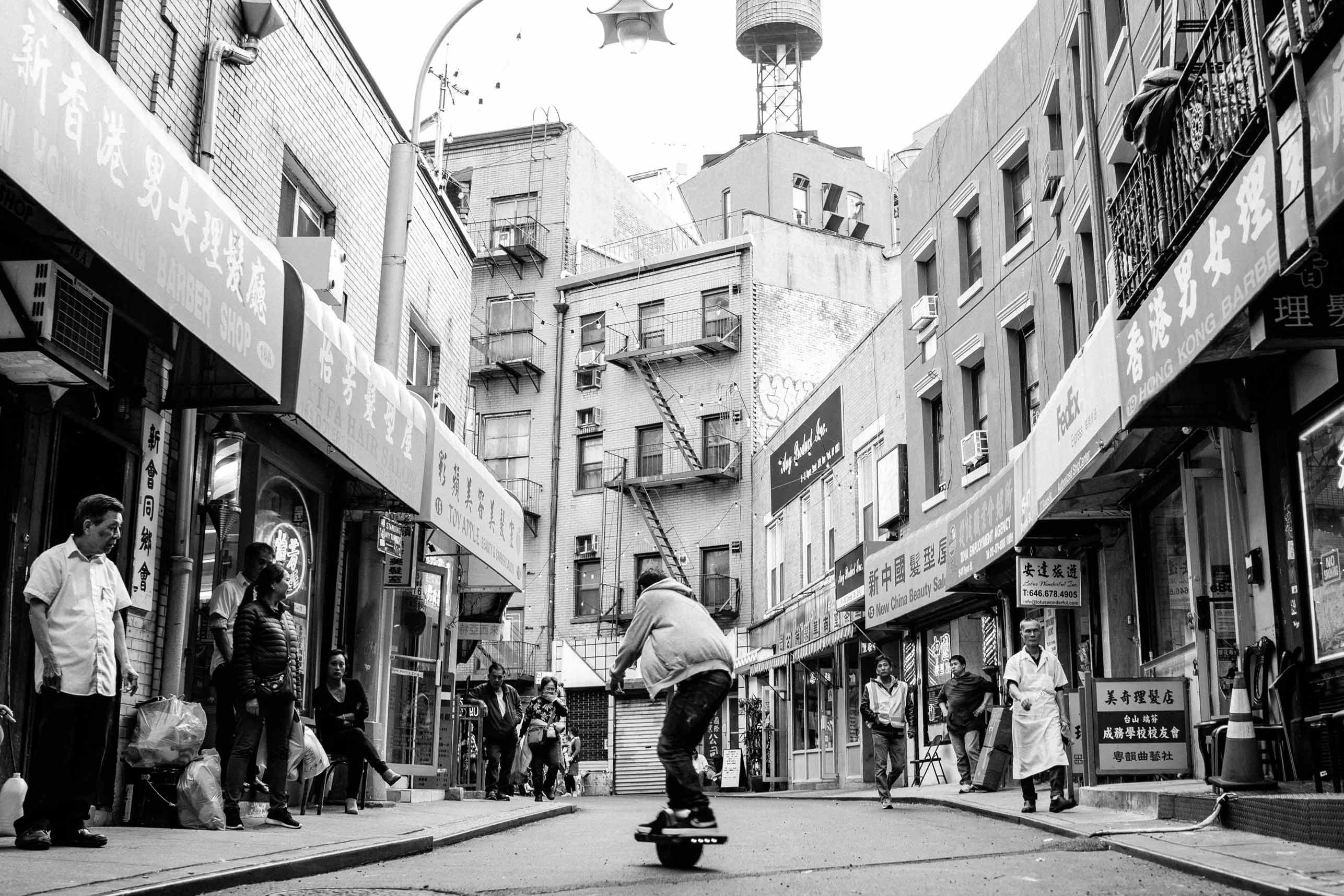 Pell St & Dovers St Intersection in Chinatown