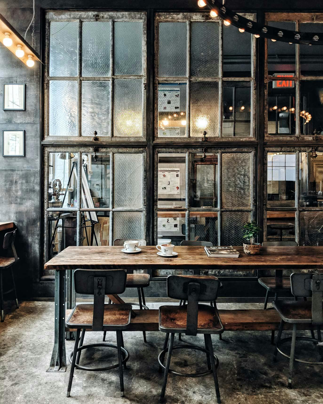 Birch Coffee HQ Interior Table