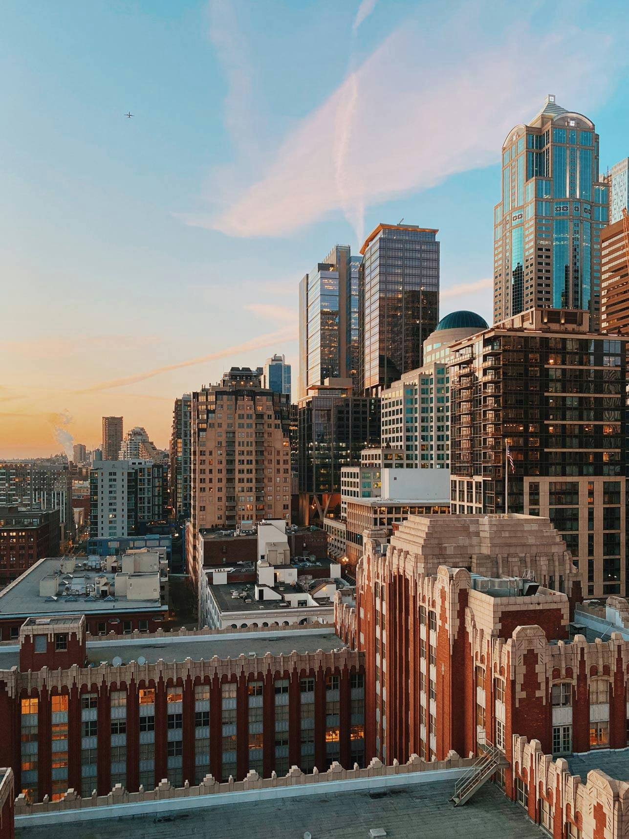 The Post Apartments view of Downtown Seattle