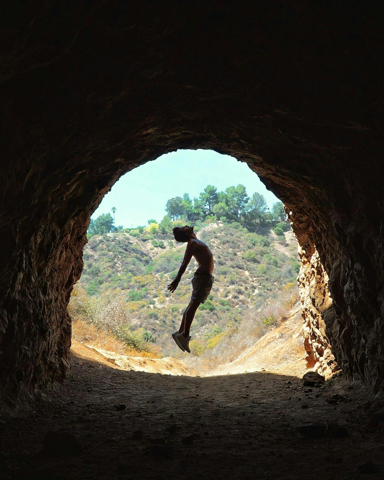 Inside Bronson Cave