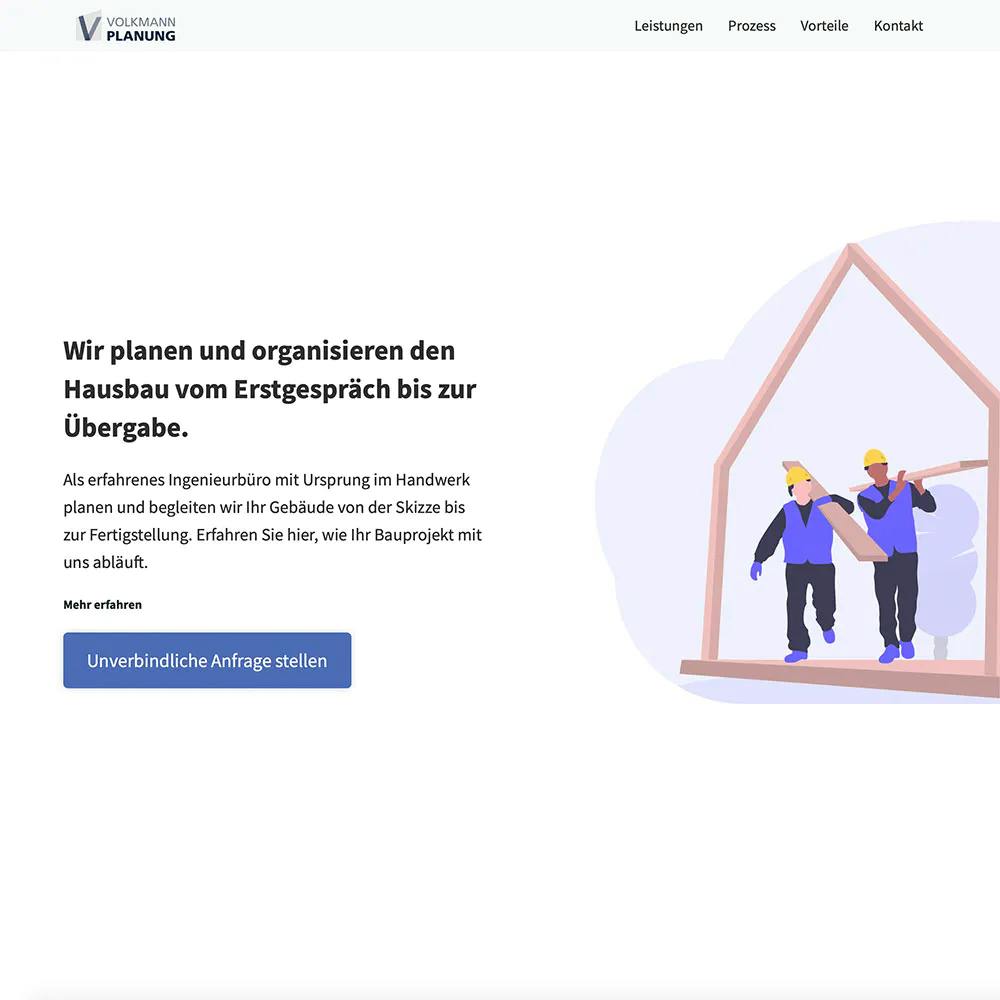 Webseite Bauplanung Kassel