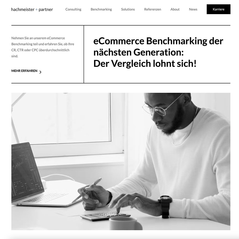 Website von hachmeister + partner