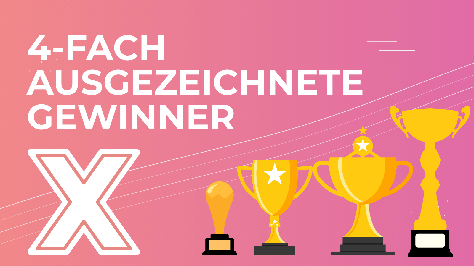 4-fach ausgezeichnete Gewinner