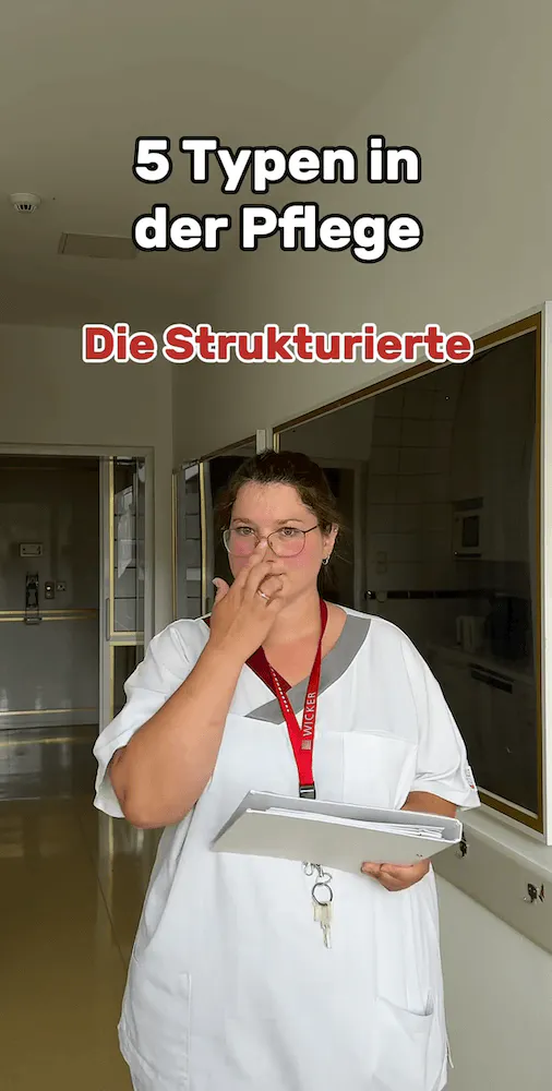 Thumbnail eines Reels der Wicker Klinik mit Pflegefachkraft