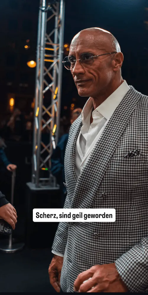 The Rock bei einer Filmpremiere
