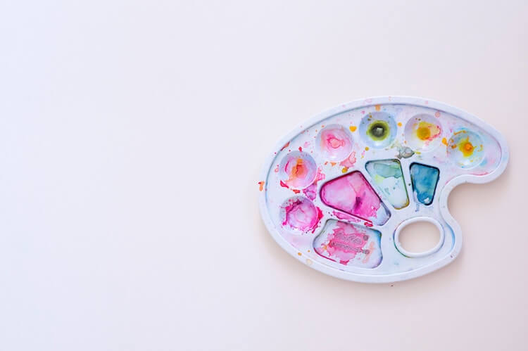 Bunte Farbpalette – Farbpsychologie im Webdesign