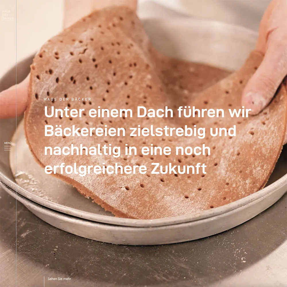 Website von Haus der Bäcker