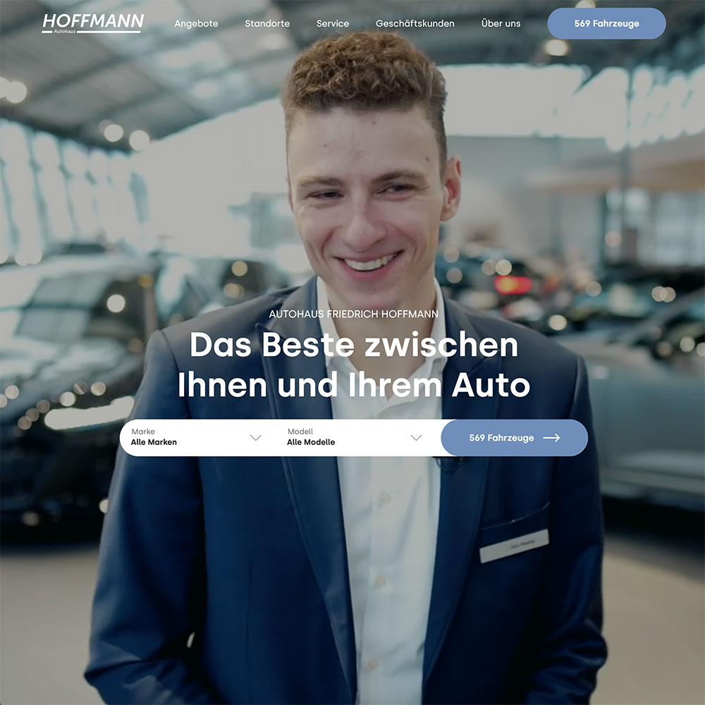 Website des Autohaus Friedrich Hoffmann