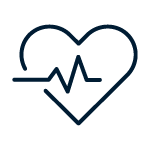 Das Emblem eines Herzens symbolisiert das Fitness- und Gesundheitsmanagement von ExpressSteuer