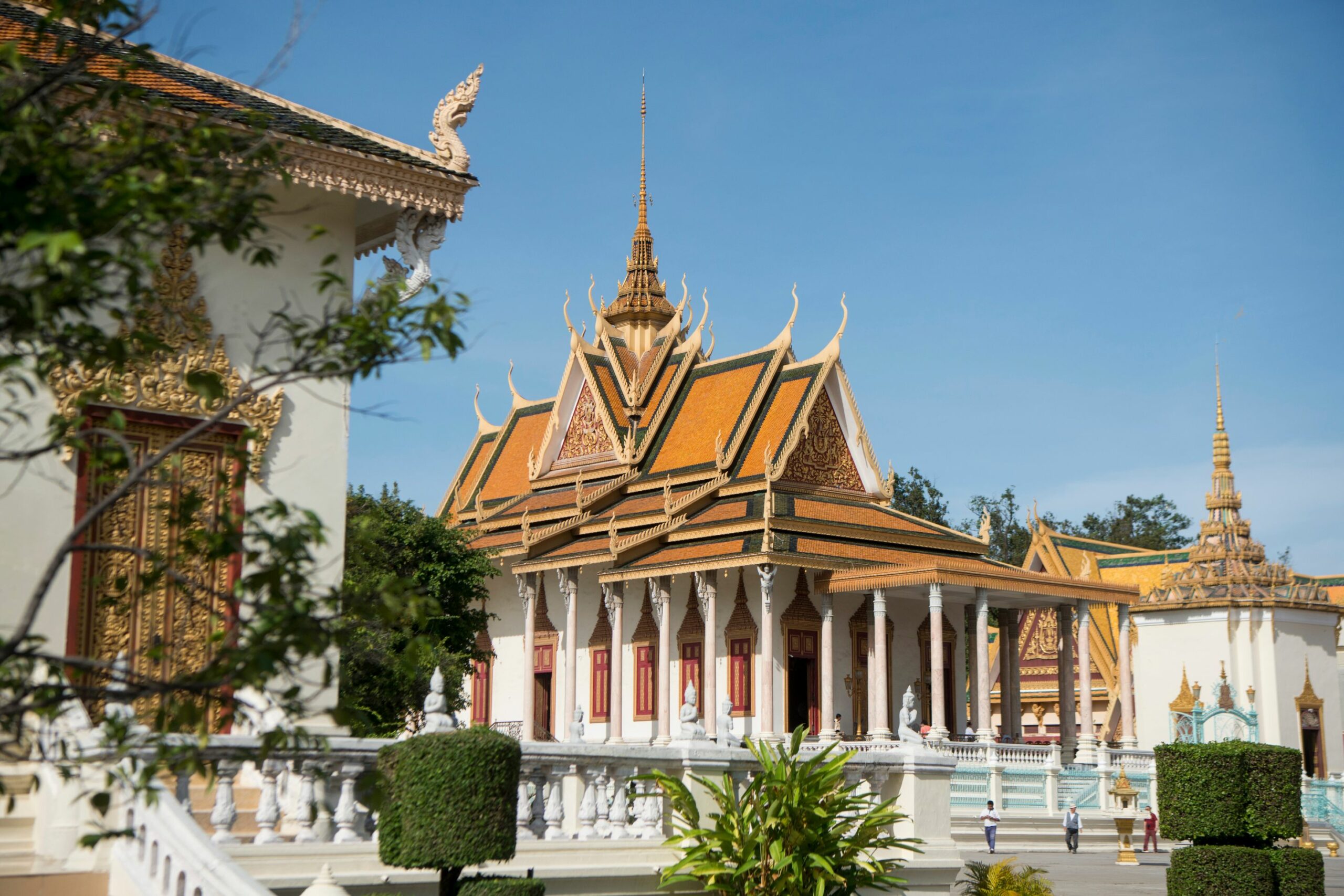 Silver Pagoda golden roof inside Royal Palace compound, Phnom Penh