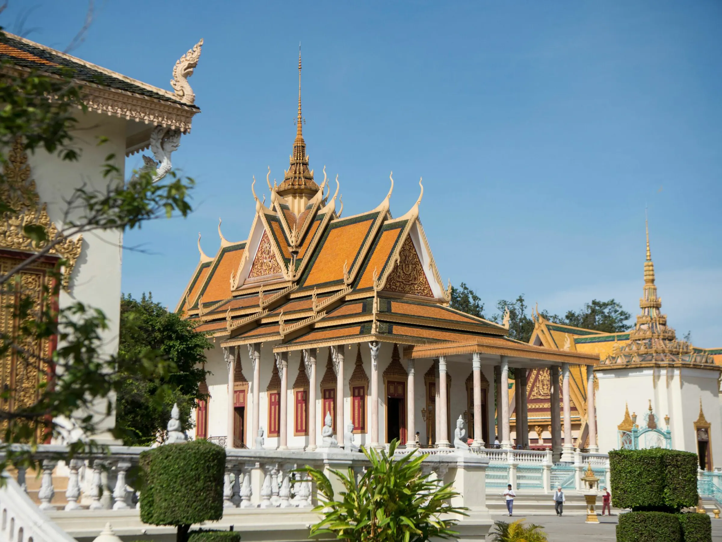 Silver Pagoda golden roof inside Royal Palace compound, Phnom Penh