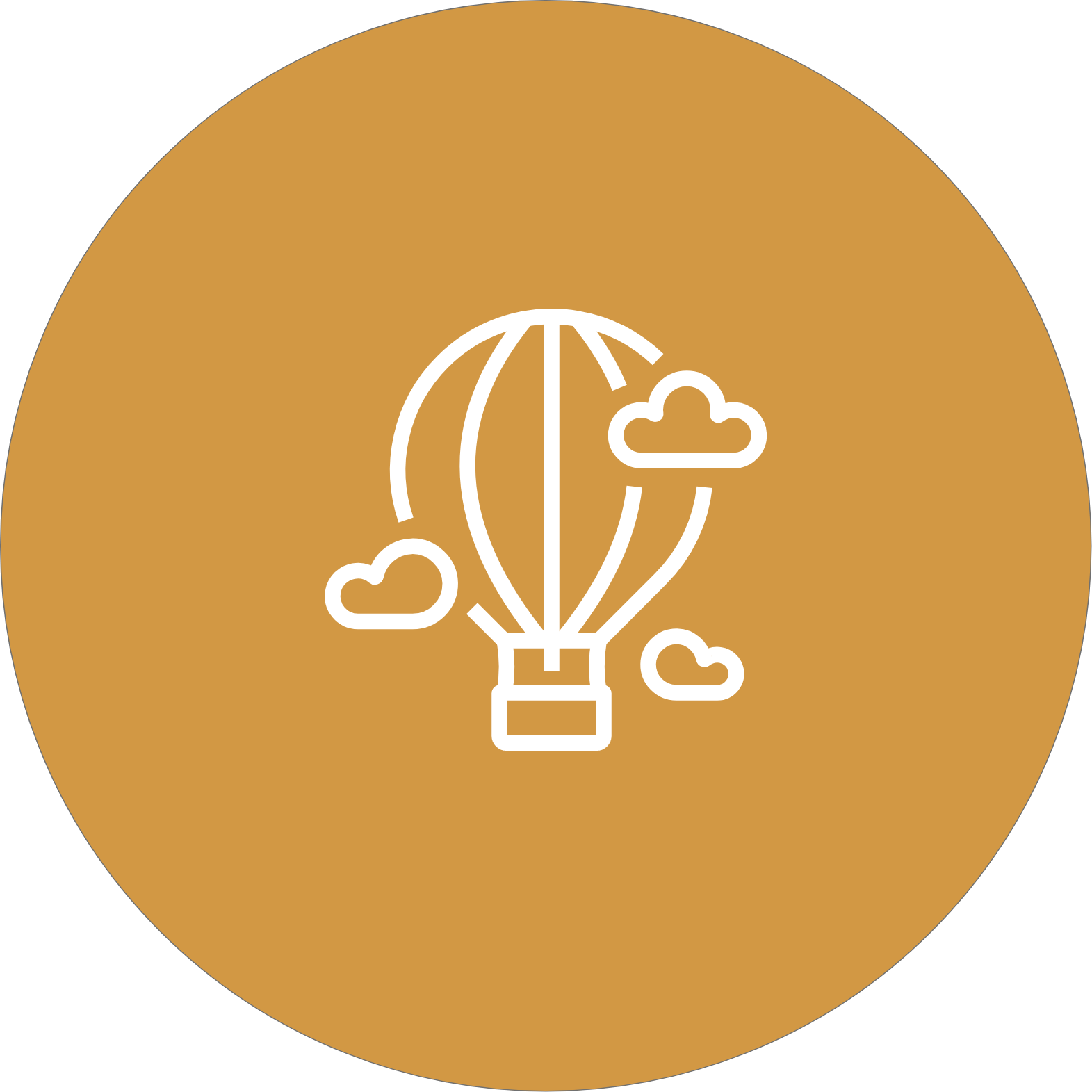 hot air balloon icon