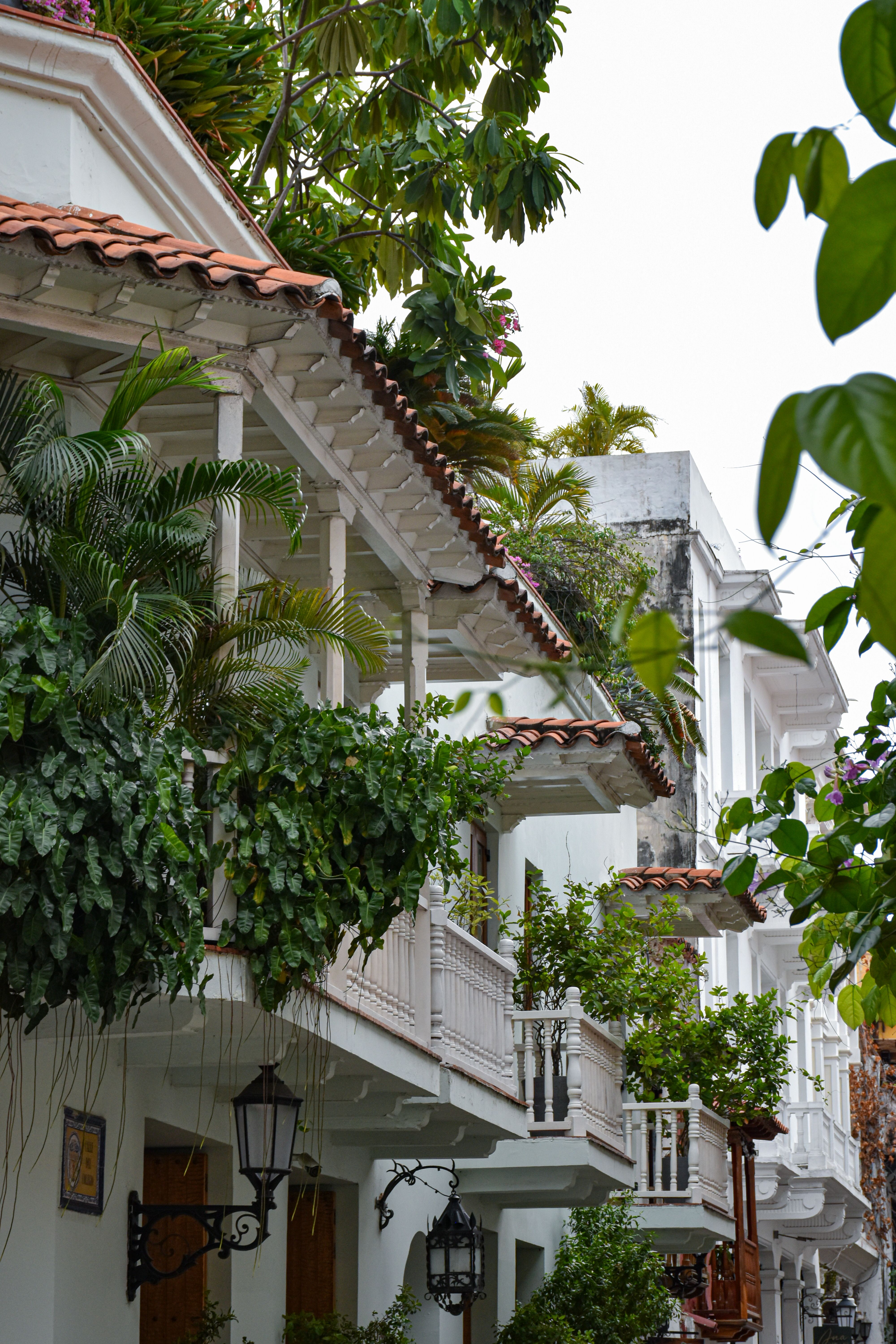 Colonial architecture houses in Panama City.