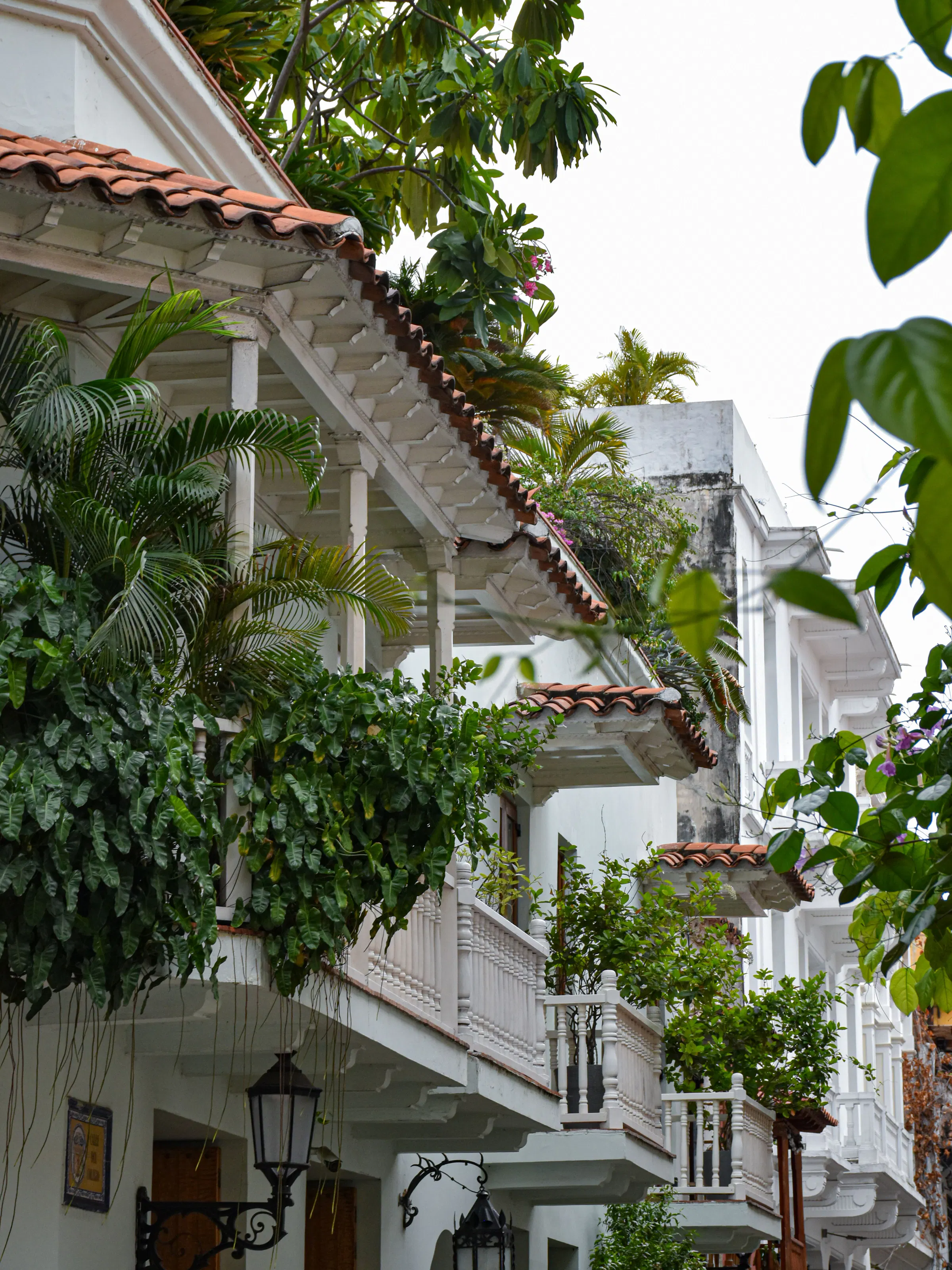 Colonial architecture houses in Panama City.