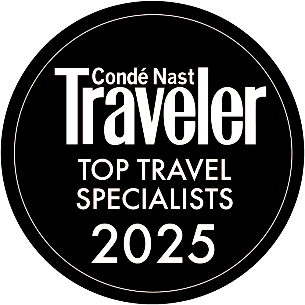 Logo for Conde Nast Traveler Top Travel Specialist awards. 