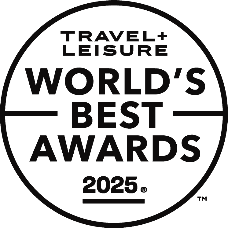 Logo for Travel+Leisure "World's Best" awards.