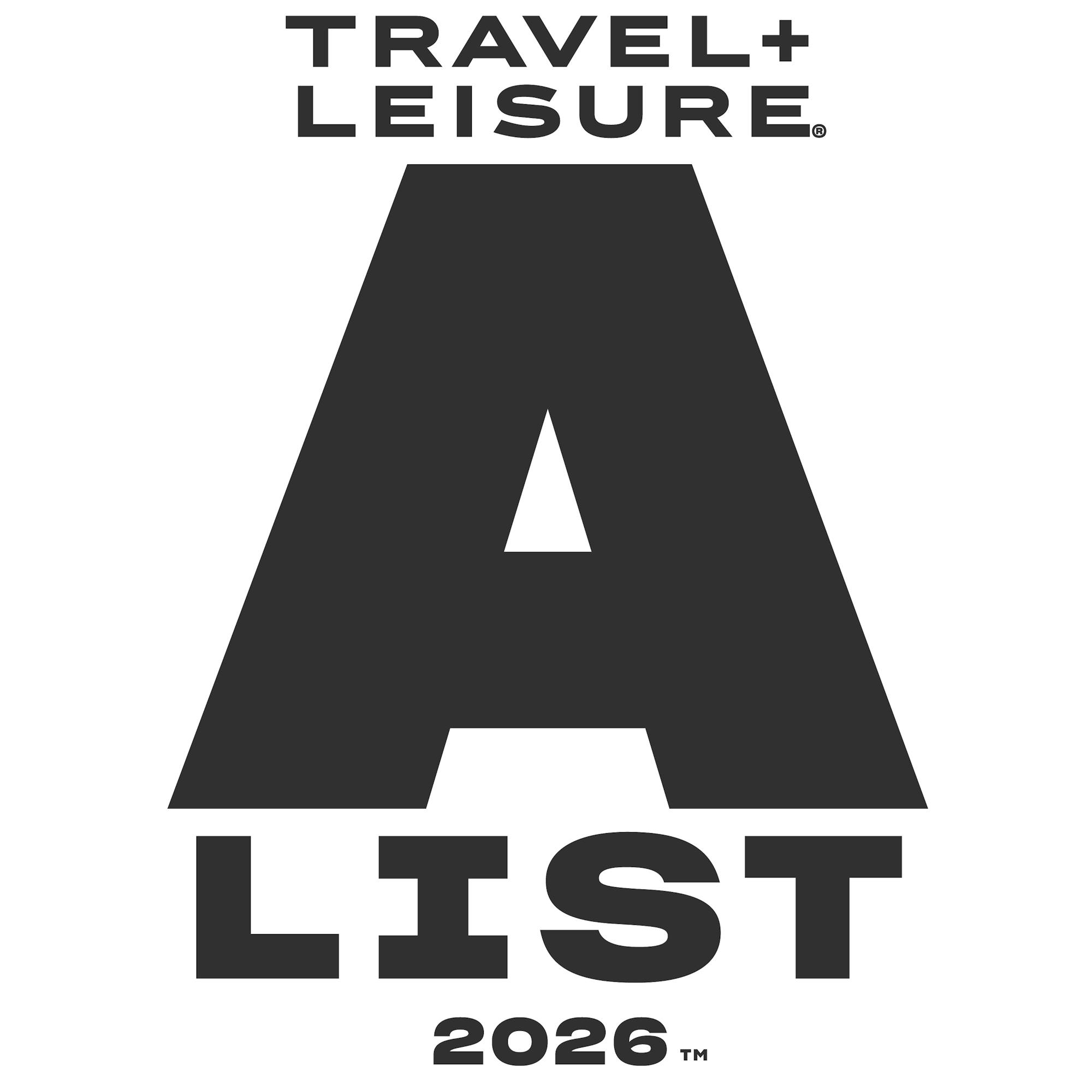 Logo for Travel+Leisure A List awards. 