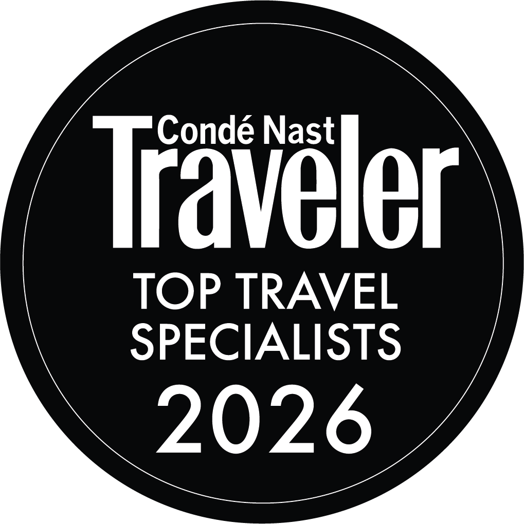 Logo for the 2026 Conde Nast Traveler's Top Travel Specialist Awards. 