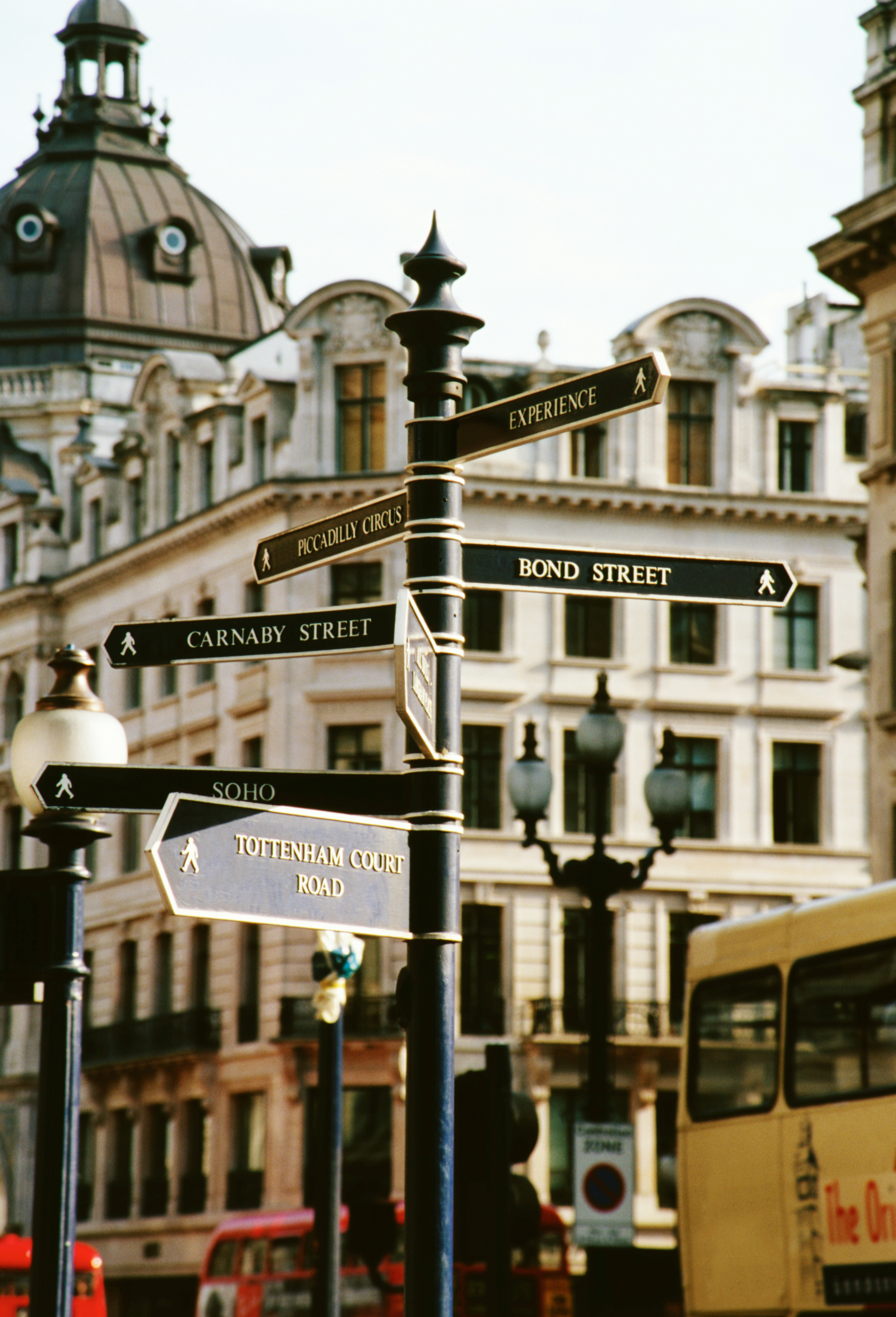 Street signs in the city of Melbourne in Australia