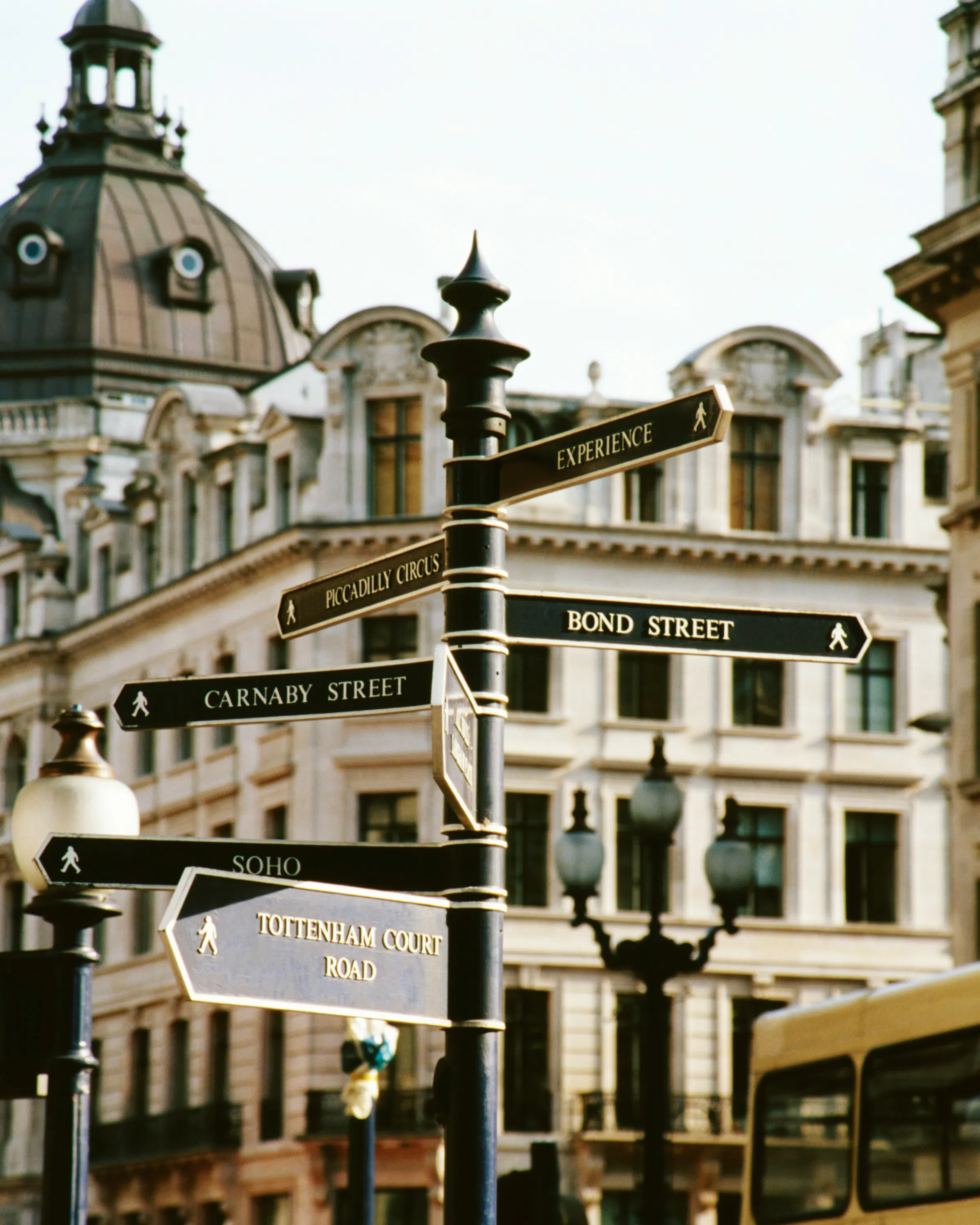 Street signs in the city of Melbourne in Australia