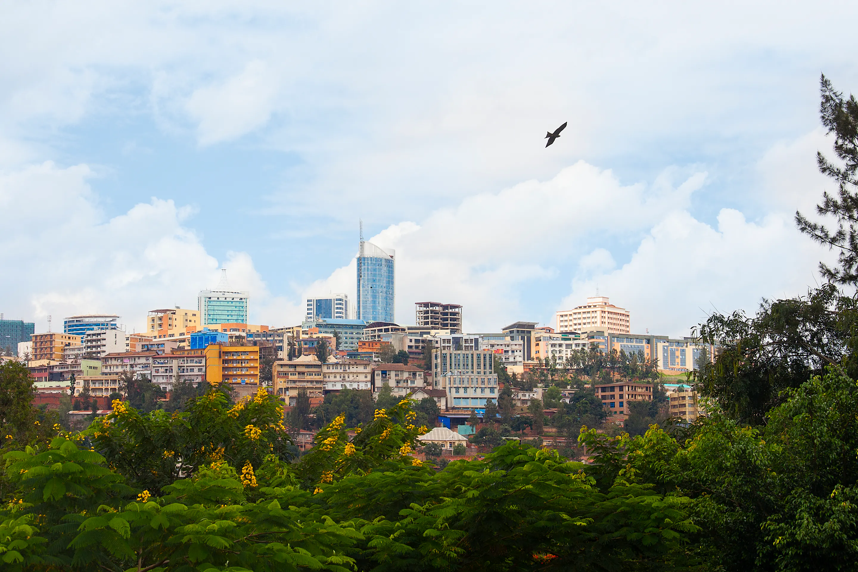 Kigali skyline of Business district, Rwanda