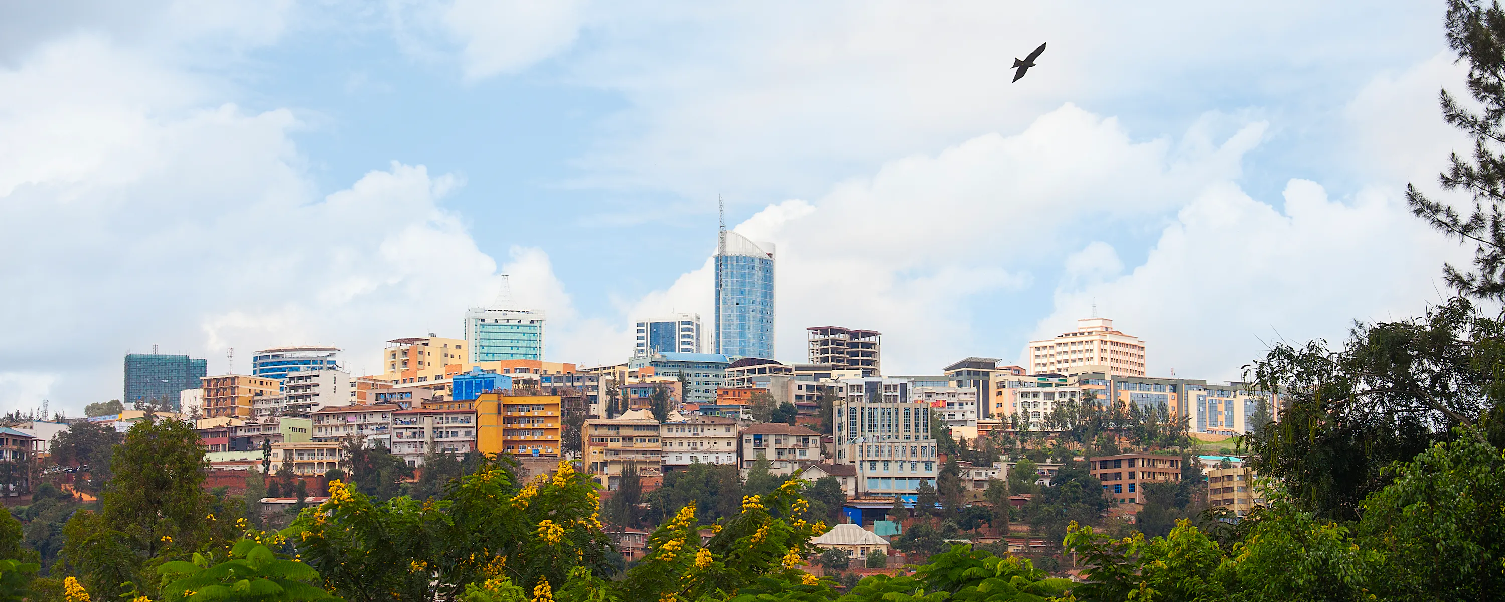 Kigali skyline of Business district, Rwanda
