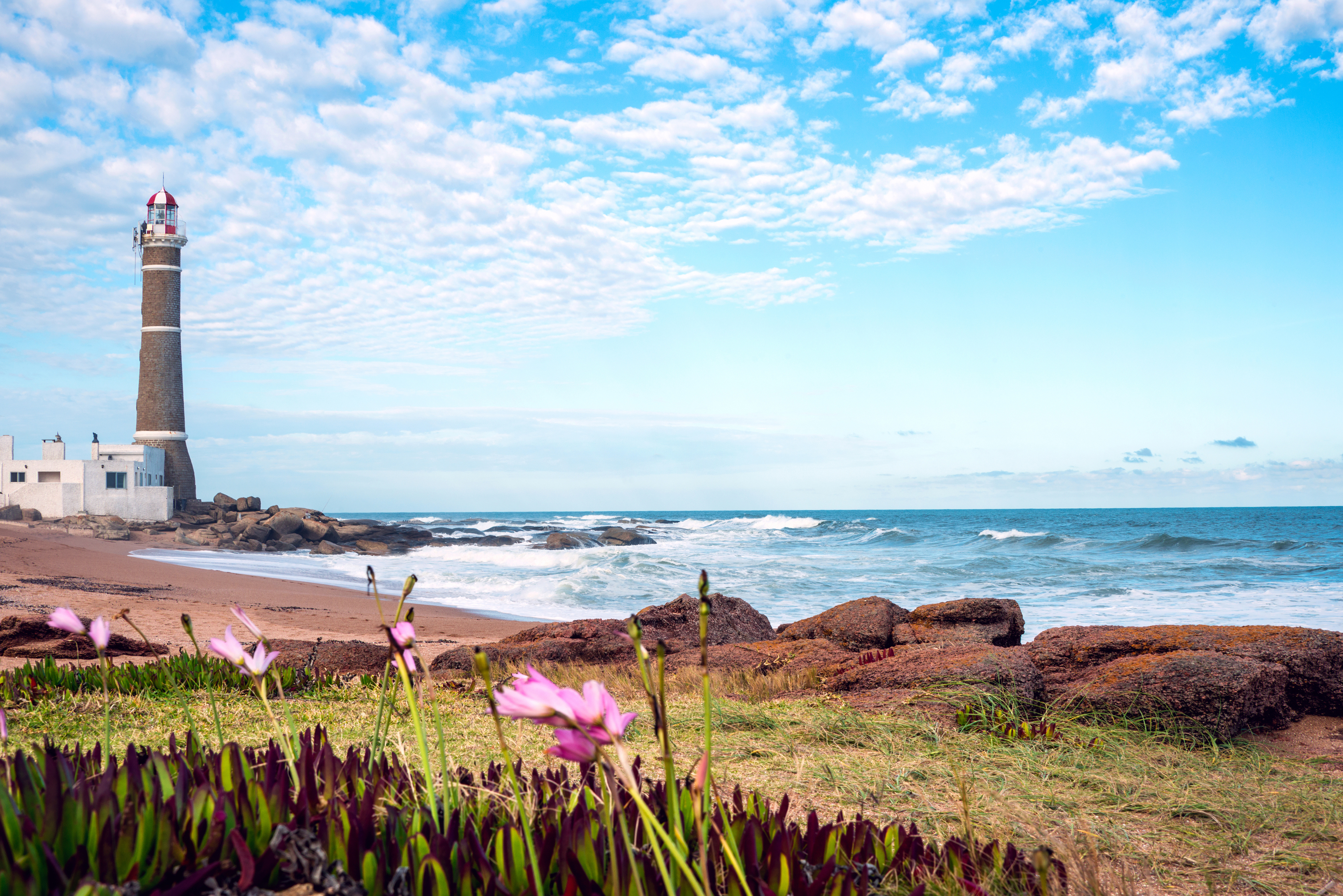José Ignacio Lighthouse overlooking the beach in Uruguay