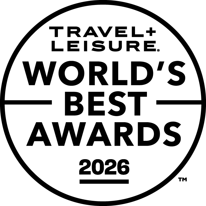 Logo for Travel + Leisure's 2026 World's Best Awards. 