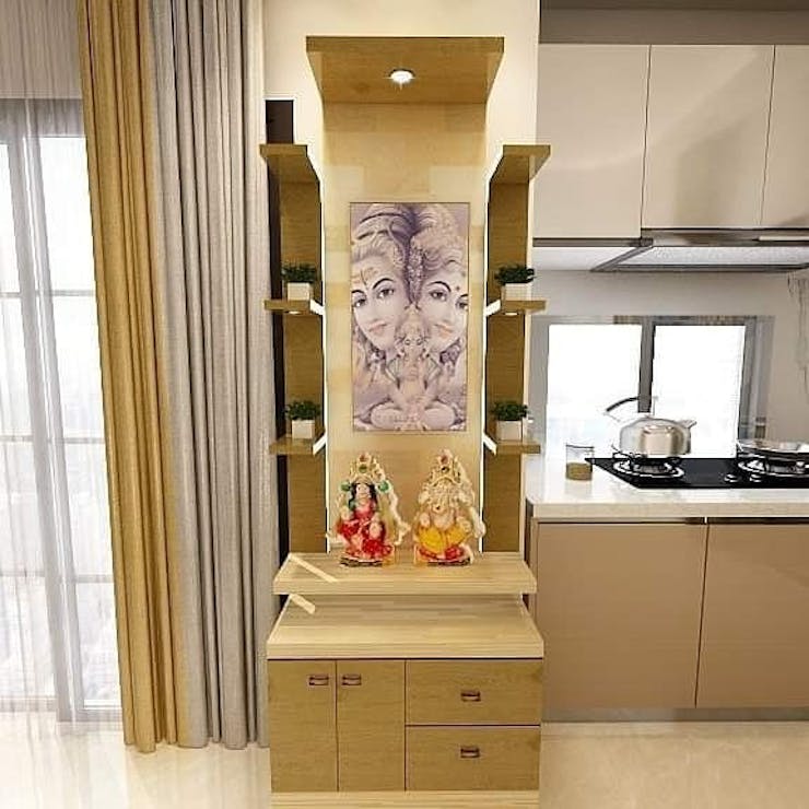 Bengali Thakur Ghar Design For Small Homes.