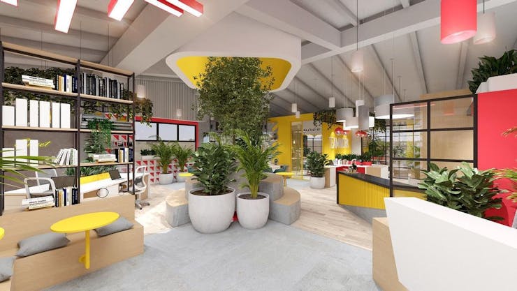 Biophilic office interior