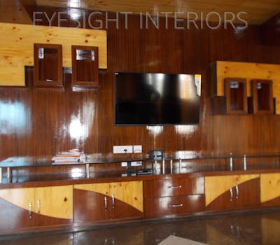 TV Unit design by Eyesight Interiors