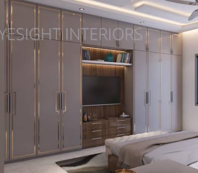 TV Unit design by Eyesight Interiors