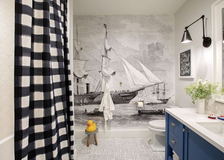 Nautical decor bathroom