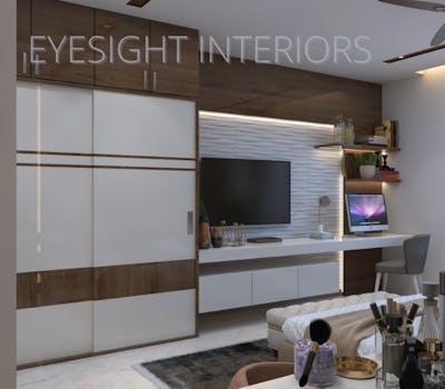 TV Unit design by Eyesight Interiors