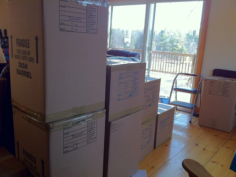 packing boxes