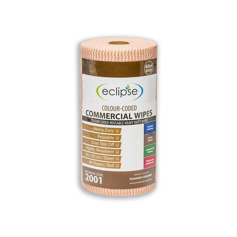 F-Pak Wholesalers - Brown Wiper H/Duty Roll Perforated