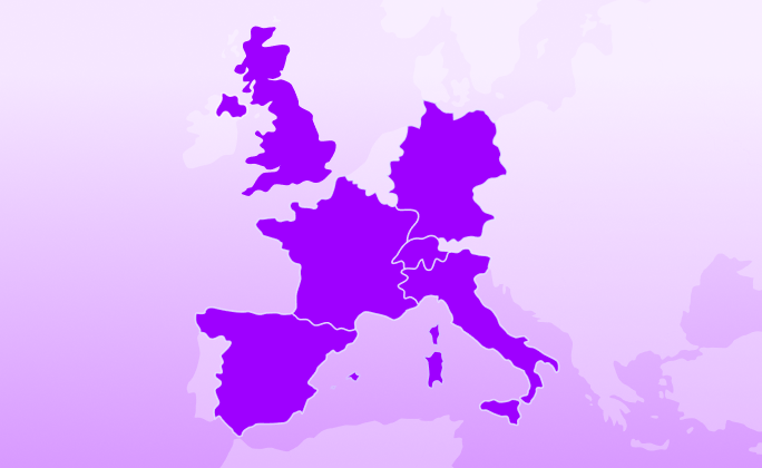 Map of Fabrick's target countries