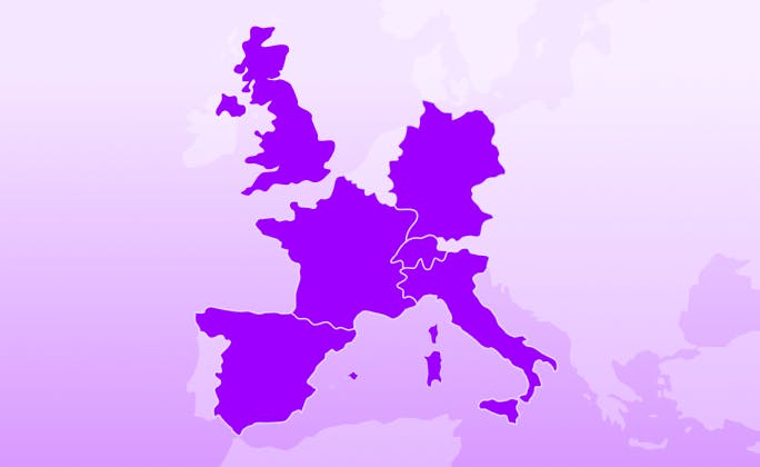 Mappa dei Paesi in target per Fabrick