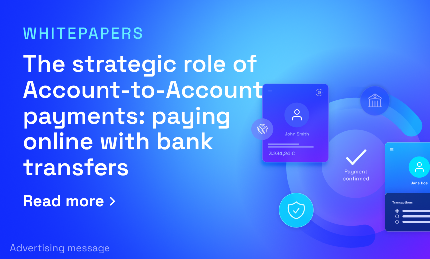 The strategic role of Account to Account payments whitepaper banner