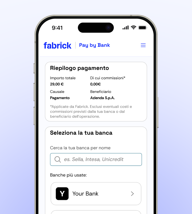 Pay by Bank - Step 2