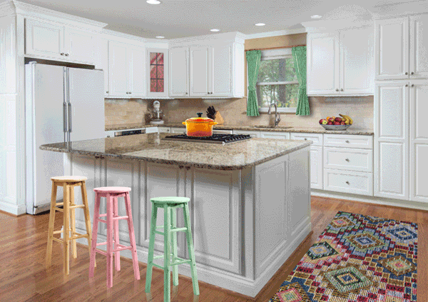 How to accent your neutral kitchen design with color