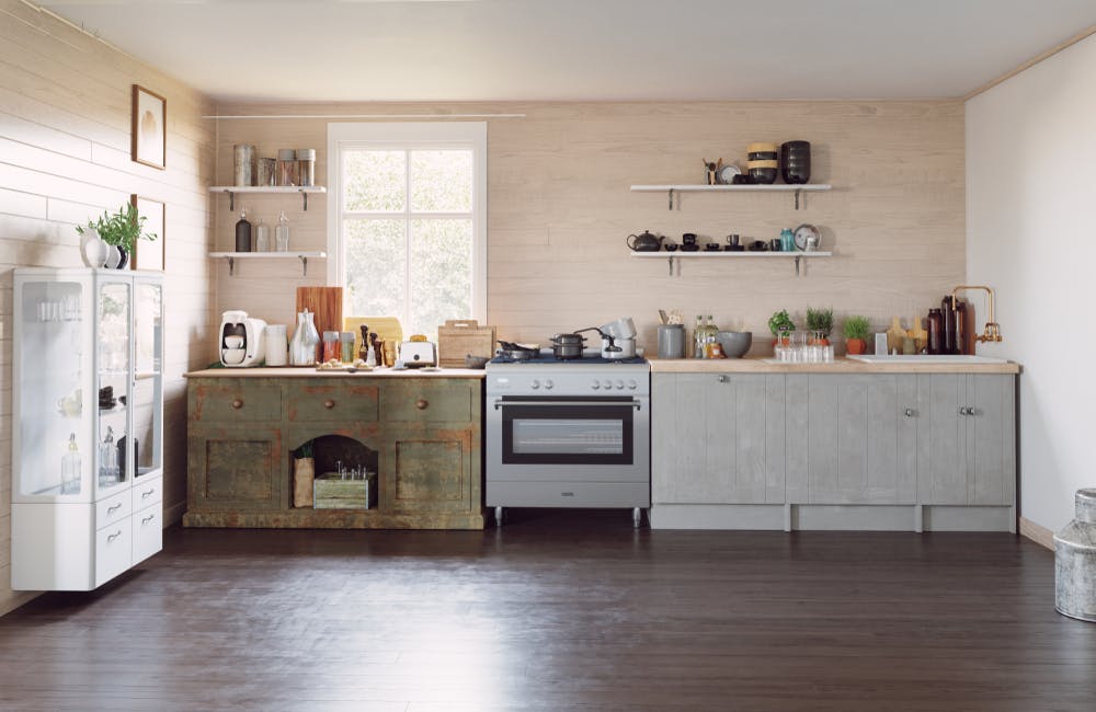 Modern Kitchen Cabinets Mixed With Classic Styles