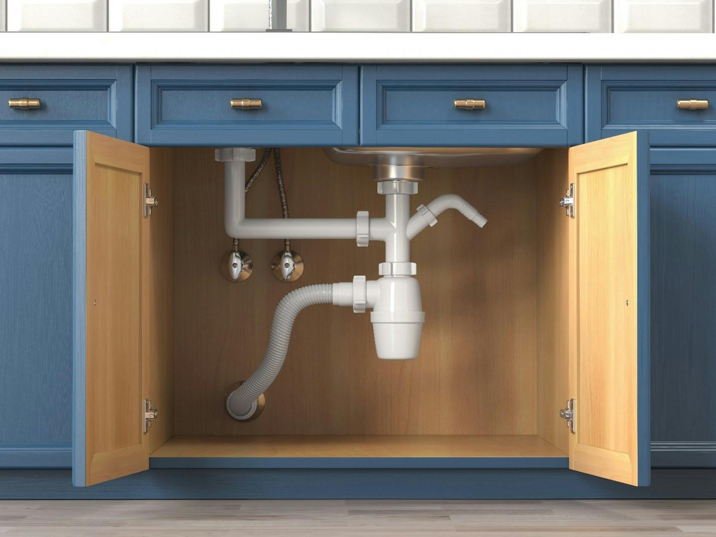 pipes under sink 