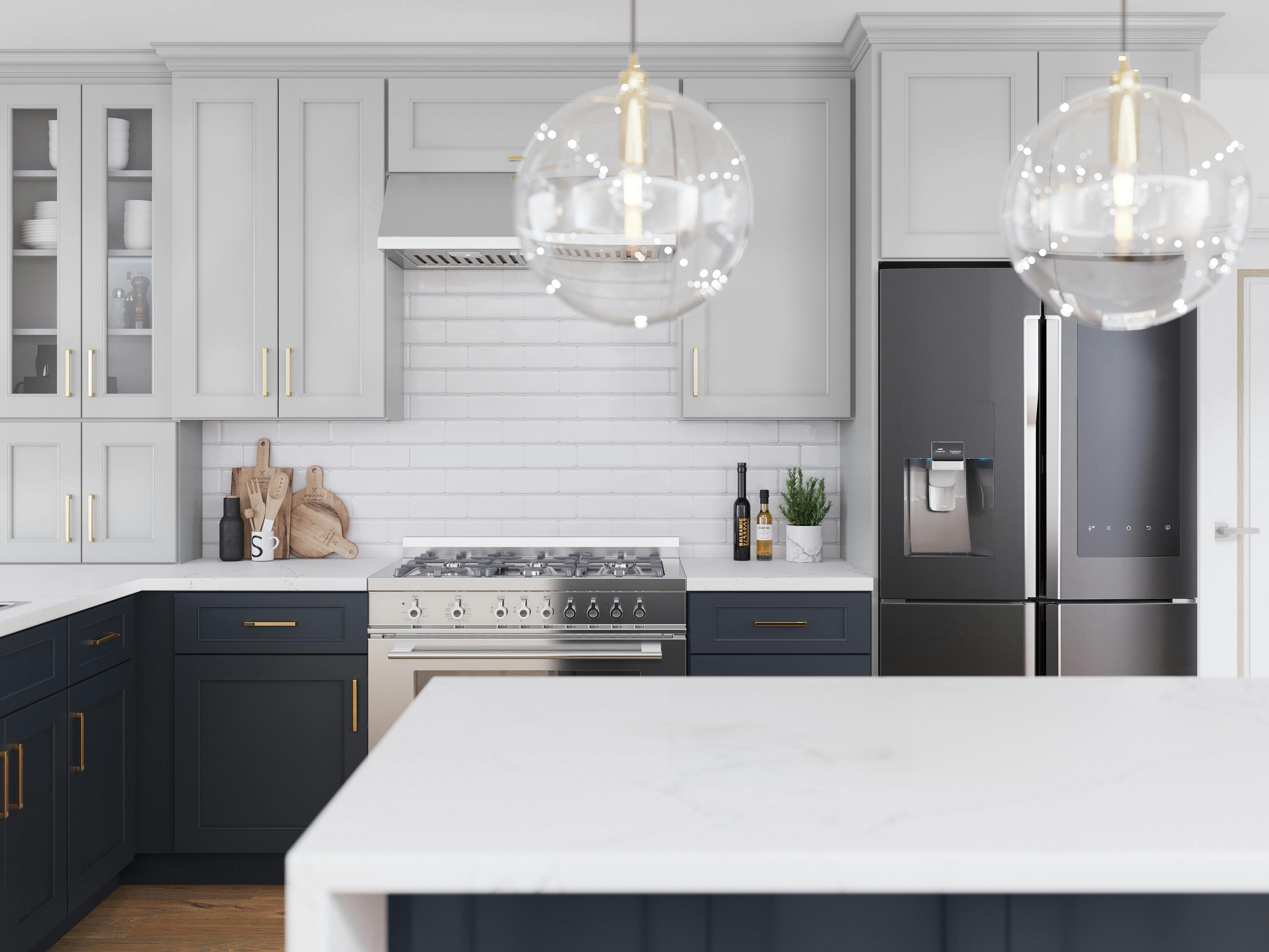 Fabuwood's Fusion Indigo & Nickel Kitchen