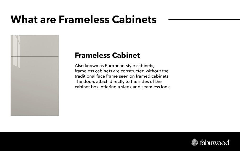 frameless cabinets