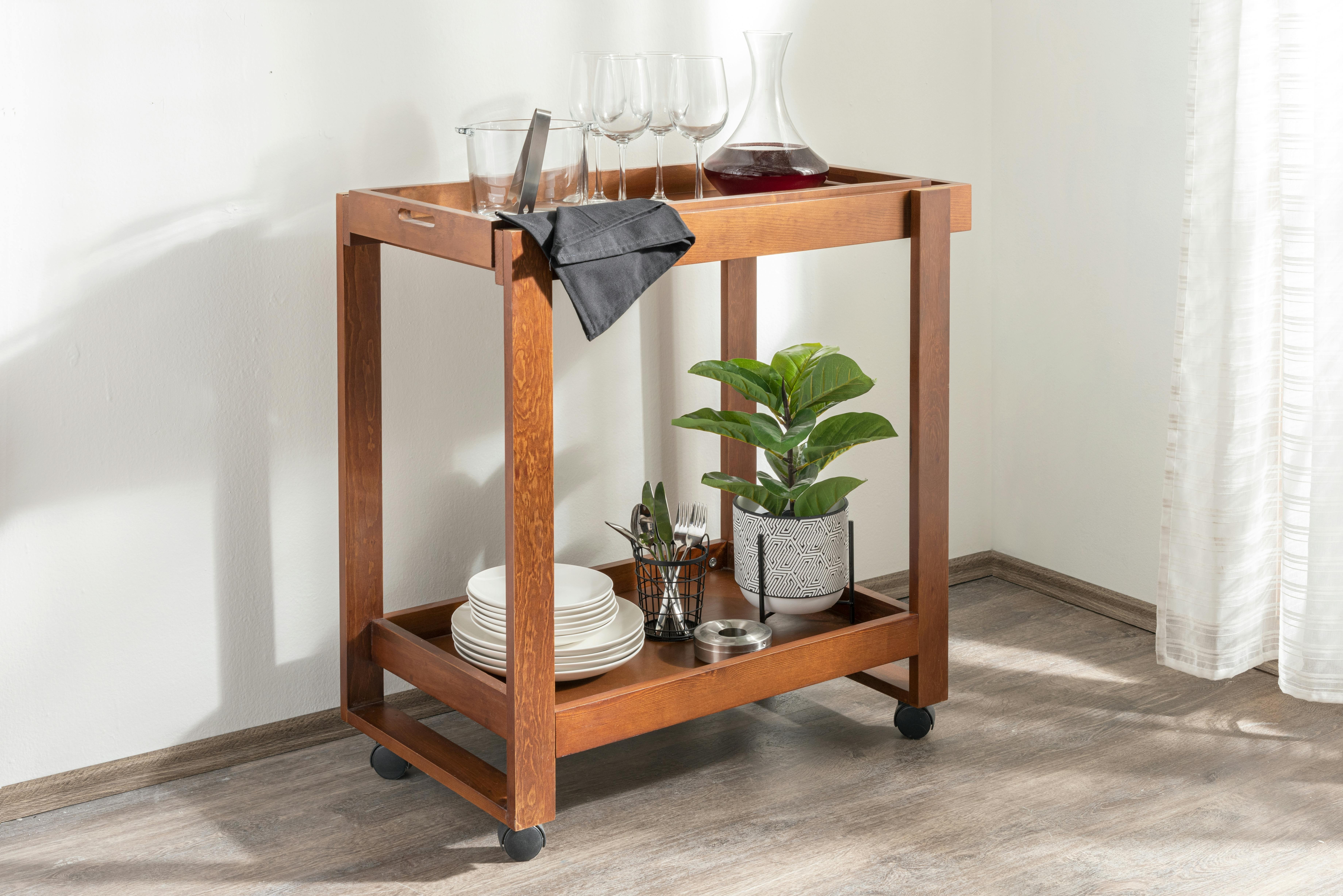 small, mobile island / smaller bar cart